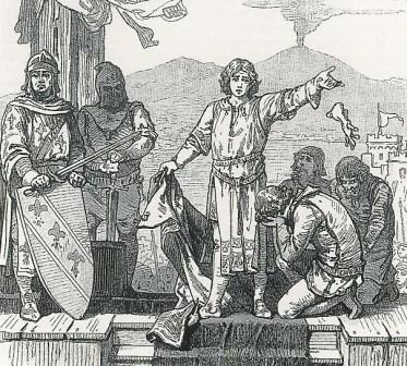 Enthauptung Konradins (1269) in Neapel